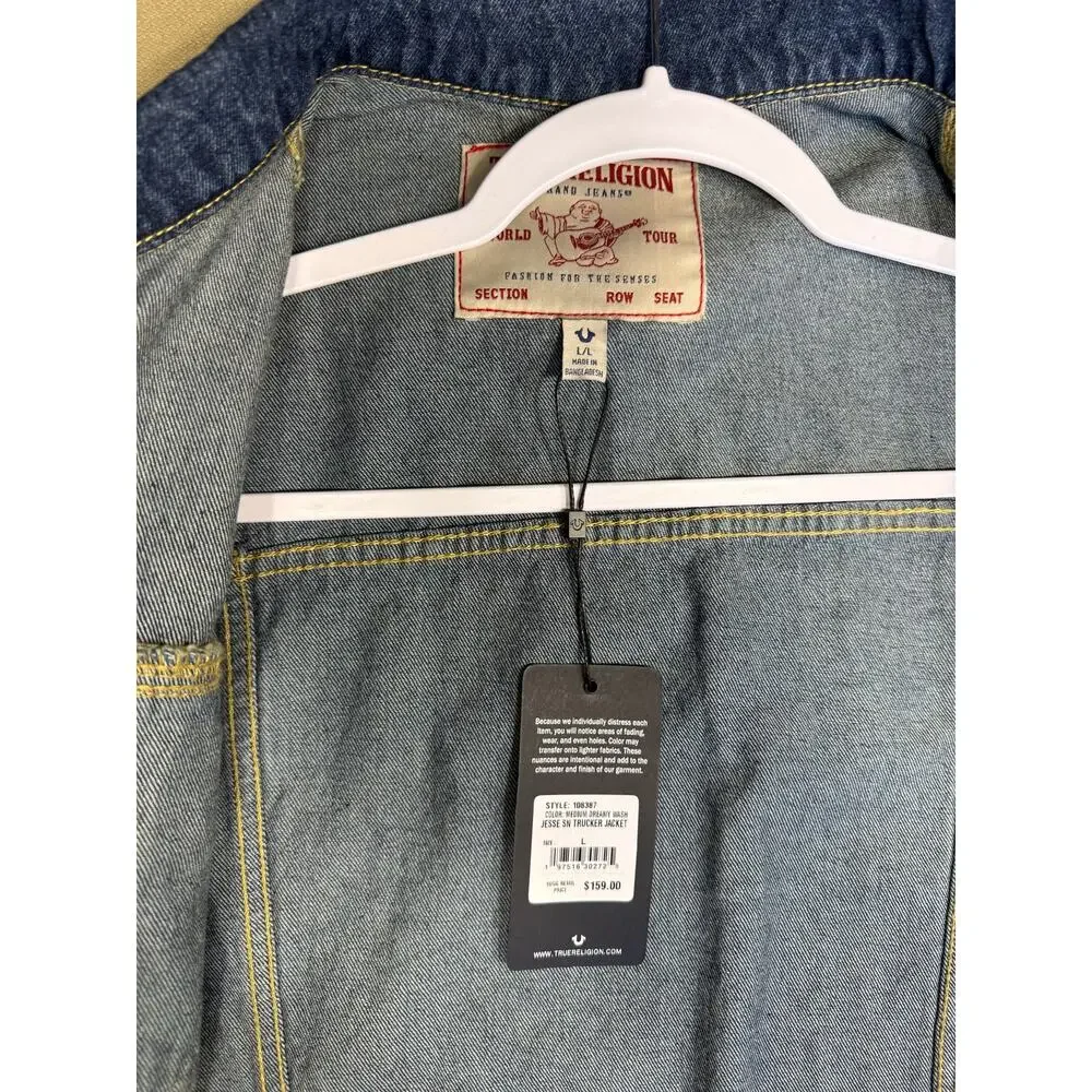 True Religion Jesse SN Trucker Jacket - dreamy wash - Men’s - size Large
